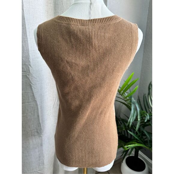 Escada Y2K Wool Cashmere Silk‎  Tank Top Shirt 34 Small Vtg Goddess Core - Picture 4 of 9